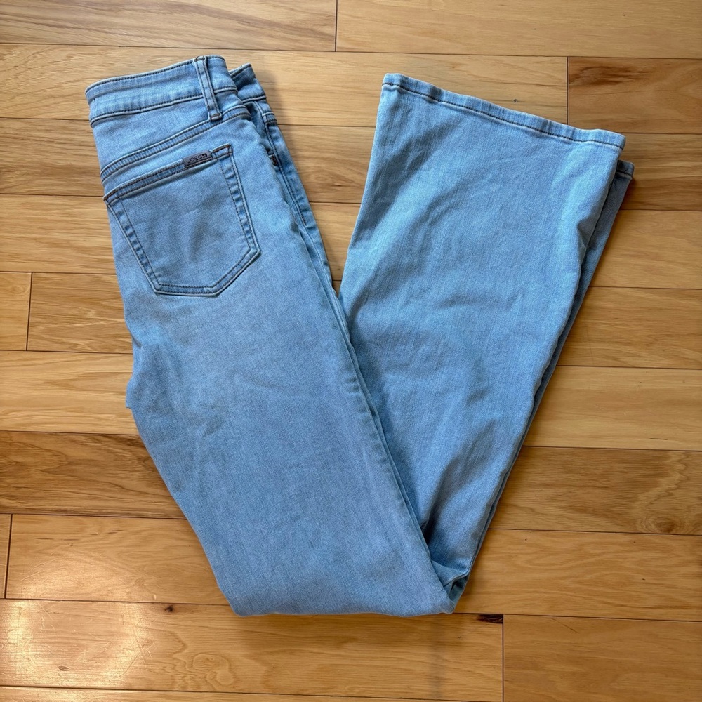 Joe's Jeans High Rise Flare Womens Sz 25XL Light Wash Stretch Denim